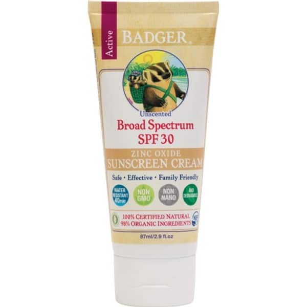 Badger crema protectie solara SPF30 fara parfum BioAleea