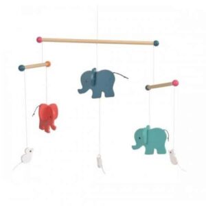 Decoratie mobila lemn elefanti Egmont Toys