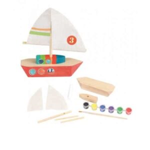 Set de confectionat barca din lemn Egmont Toys