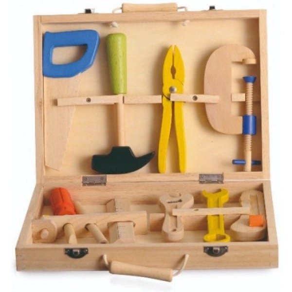 Set de unelte de lemn in geanta Egmont Toys