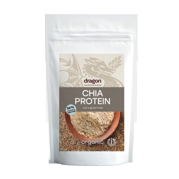 Chia pudra proteica raw eco 200g Dragon Superfoods