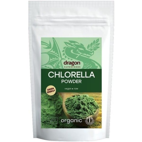 Chlorella pulbere eco 200g Dragon Superfoods