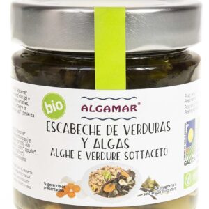 Escabeche de legume si alge marinate eco 190g Algamar