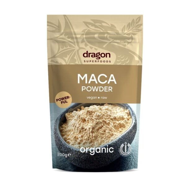 Maca pulbere raw eco 200g Dragon Superfoods