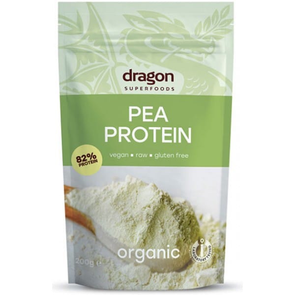 Pudra proteica din mazare eco 200g Dragon Superfoods