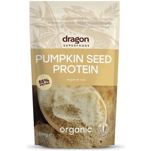 Pudra proteica din seminte de dovleac eco 200g Dragon Superfoods