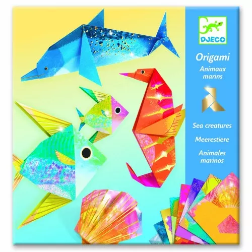 Creeaza origami animale marine Djeco Djeco