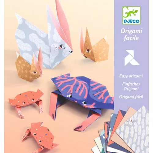 Creeaza origami familii de animale Djeco Djeco