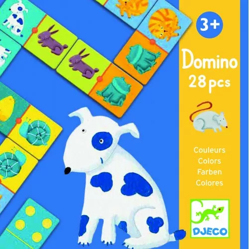 Joc Domino animale si culori Djeco Djeco