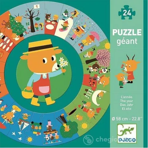 Puzzle circular anotimpurile Djeco Djeco