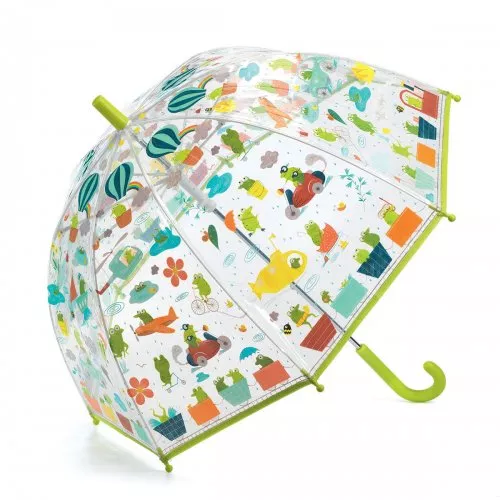 Umbrela copii colorata cu broscute Djeco Djeco