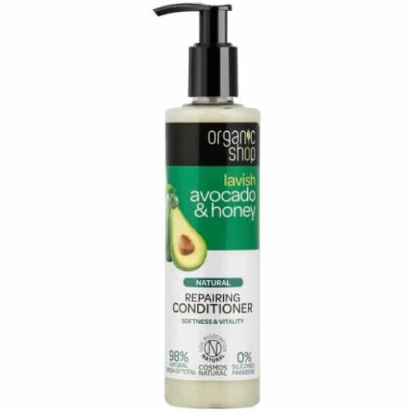 Balsam de par reparator Avocado & Miere 280 ml Organic Shop