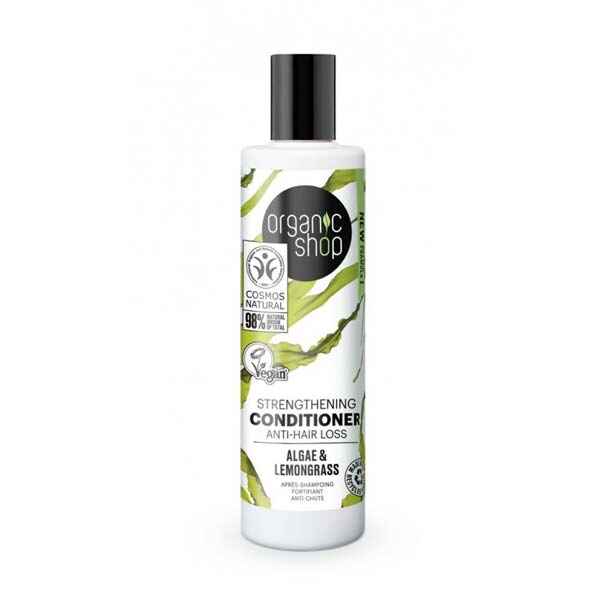 Balsam impotriva caderii parului cu alge & lemongrass 280 ml Organic Shop