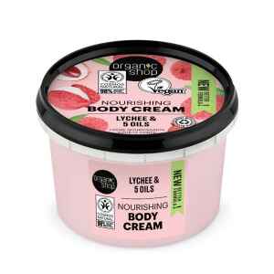 Crema naturala de corp delicioasa Pink Lychee 250 ml