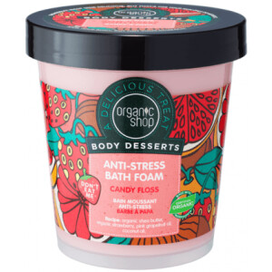 Spuma de baie jeleu antistress Candy Floss Body Desserts 450 ml Organic Shop