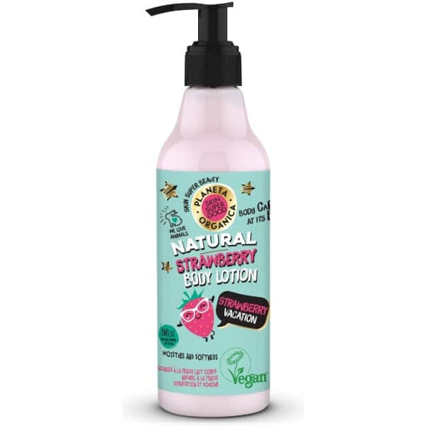 Lotiune de corp Skin Supergood cu capsuni Strawberry Vacation 250ml Planeta Organica Planeta Organica