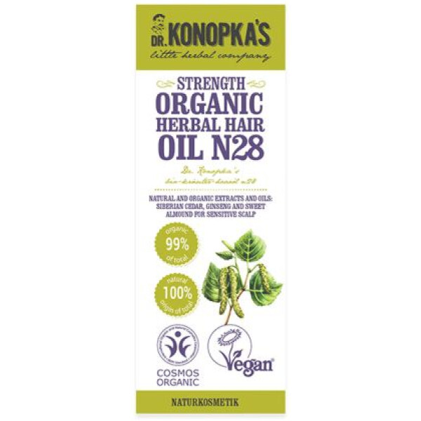 Ulei organic No.28 tratament pentru intarirea firului de par 30 ml Dr. Konopka's
