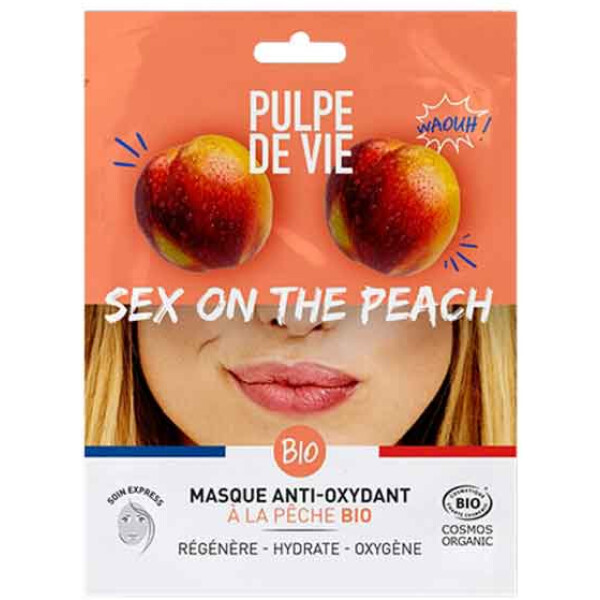 Masca servetel antioxidanta si revitalizanta SEX ON THE PEACH Pulpe de Vie