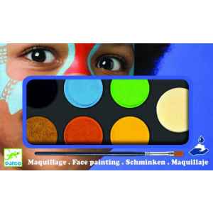 Set Pictura pe fata machiaj copii – 6 culori non alergice Djeco Djeco