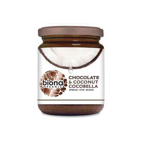Unt de cocos cu ciocolata Cocobella eco 250g Biona